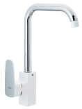 Кух.смеситель Ekko E40301 с гайкой , белый